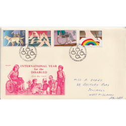 1981-03-25 Year of Disabled Stamps Bureau FDC (91833)