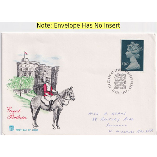 1987-09-15 £1.60 Definitive Stamp Windsor FDC (91842)