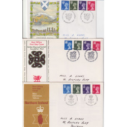1974-01-23 Regional Definitive Stamps x3 SHS FDC (91844)
