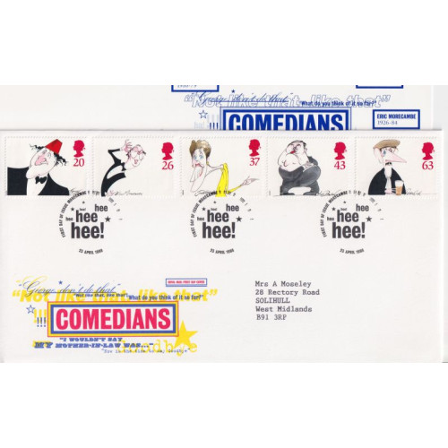 1998-04-23 Comedians Stamps Morecambe FDC (91918)