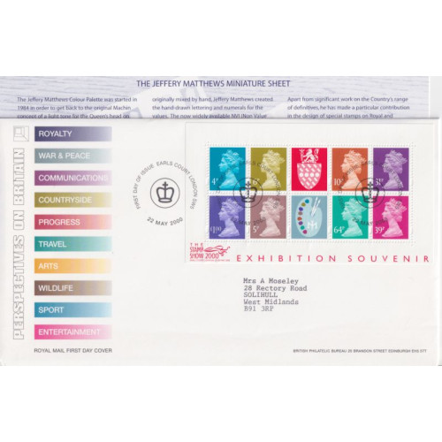 2000-05-22 J Matthews M/S Earls Court SW5 FDC (91927)
