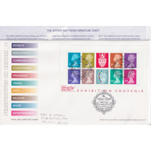 2000-05-22 J Matthews M/S Earls Court SW5 FDC (91928)