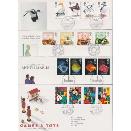 1989 Bulk Buy x 7 FDC From 1989 Special Pmk's (91931)