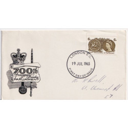 1965-07-19 Parliament Stamp 6d London FDC (91981)