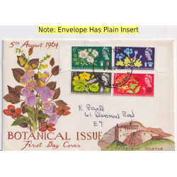1964-08-05 Botanical Congress Stamps London EC FDC (91992)