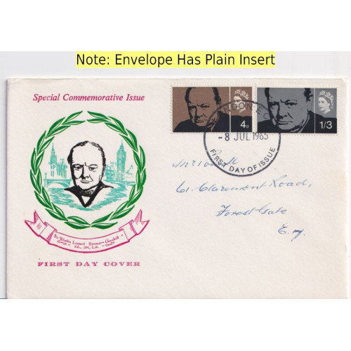 1965-07-08 Churchill Stamps London EC FDC (91995) 1965-07-08 Churchill Stamps London EC FDC (91995)