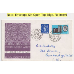 1966-02-28 Westminster Abbey 3d Stamp Ryde cds FDC (92003)
