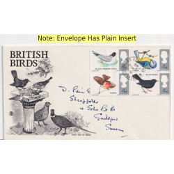 1966-08-08 British Birds Stamps Guildford cds FDC (92016)