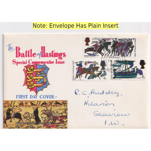 1966-10-14 Battle of Hastings Stamps Seaview cds FDC (92019)