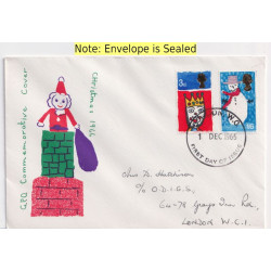 1966-12-01 Christmas Stamps London FDC (92023)