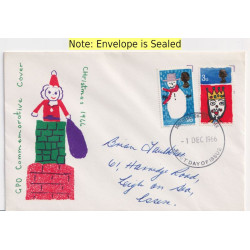 1966-12-01 Christmas Stamps Southend FDC (92027)