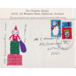 1966-12-01 Christmas Stamps Luton FDC (92028)