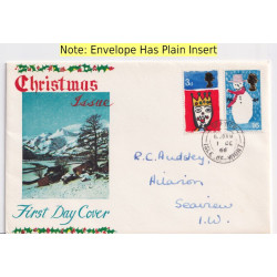 1966-12-01 Christmas Stamps Seaview cds FDC (92031)