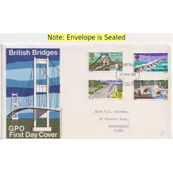 1968-04-29 British Bridges Stamps Romford FDC (92036)