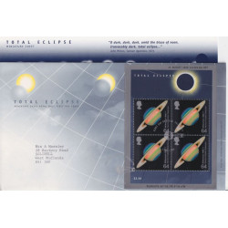 1999-08-11 Total Eclipse M/Sheet Falmouth FDC (92042)
