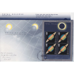 1999-08-11 Total Eclipse M/Sheet Falmouth FDC (92043)