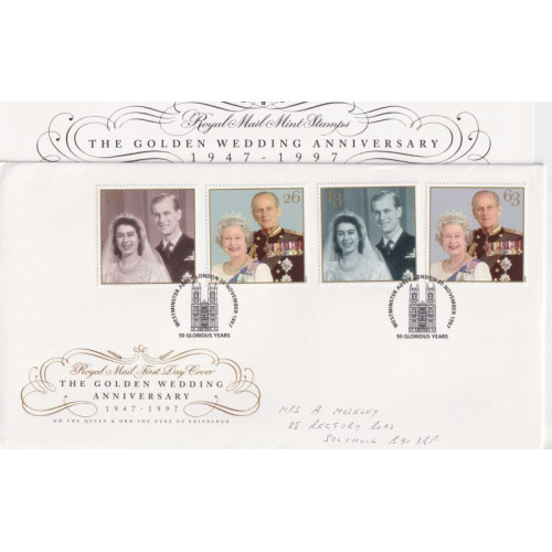 1997-11-20 Golden Wedding Westminster Abbey Souv (92045)