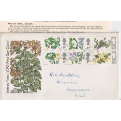 1967-04-24 British Flowers Stamps Seaview IOW cds FDC (92058)