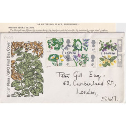 1967-04-24 British Flowers PHOS Stamps London FDC (92059)