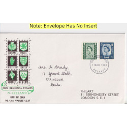 1967-03-01 N Ireland Definitive Stamps Belfast FDC (92084)