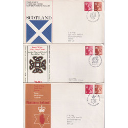 1976-10-20 Regional Definitive Stamps x3 SHS FDC (92091)