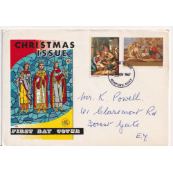 1967-11-27 Christmas Stamps Romford FDC (92105)