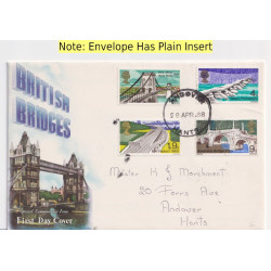 1968-04-29 British Bridges Stamps Andover cds FDC (92111)