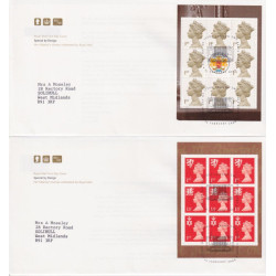 2000-02-15 Special By Design x 4 Booklet SW1 FDC (92114)