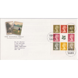 1995-04-25 National Trust Bklt Pane Stamps Bureau FDC (92207)