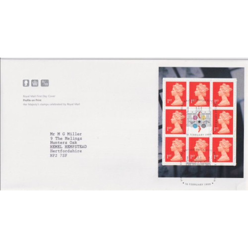 1999-02-16 Profile on Print Bklt Pane Bureau FDC (92208)