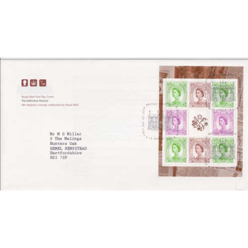1998-03-10 Definitive Portrait Bklt Bureau FDC (92213)