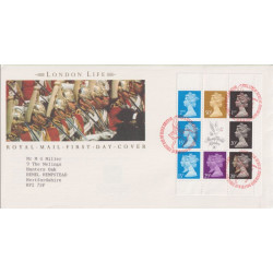 1990-03-20 London Life Bklt Pane Stamps Bureau FDC (92217)