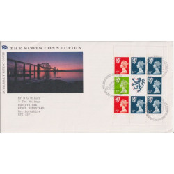 1989-03-21 Scots Connection Booklet Stamps FDC (92218)