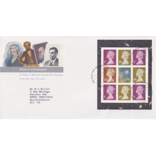 1999-09-21 World Changers Bklt Pane Bureau FDC (92223) 1999-09-21 World Changers Bklt Pane Bureau FDC (92223)