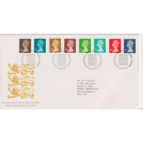 1988-08-23 Definitive Stamps Bureau FDC (92258)