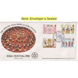 1981 English Folk Festival FDC (91629)