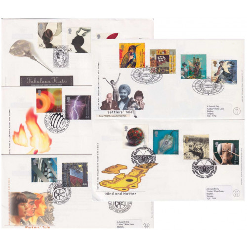 1999 - 2001 GB Special Postmark x5 FDC (91639)