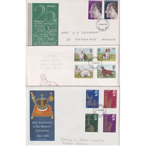 1970's GB First Day Covers x 5 (91647)