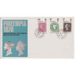 1970 Philympia Stamps Bucks cds FDC (91652)