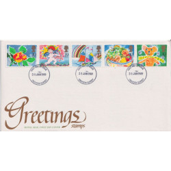1989-01-31 Greetings Stamps Croydon FDC (91654)