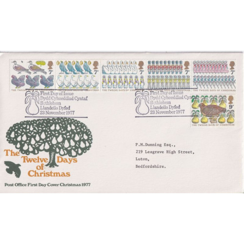 1977-11-23 Christmas Stamps Bethlehem FDC (91656)