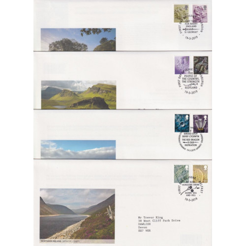 2019 Regional Definitive Stamps x 4 FDC (91670) 2019 Regional Definitive Stamps x 4 FDC (91670)