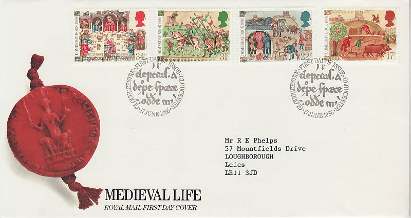 Medieval Life First Day Cover