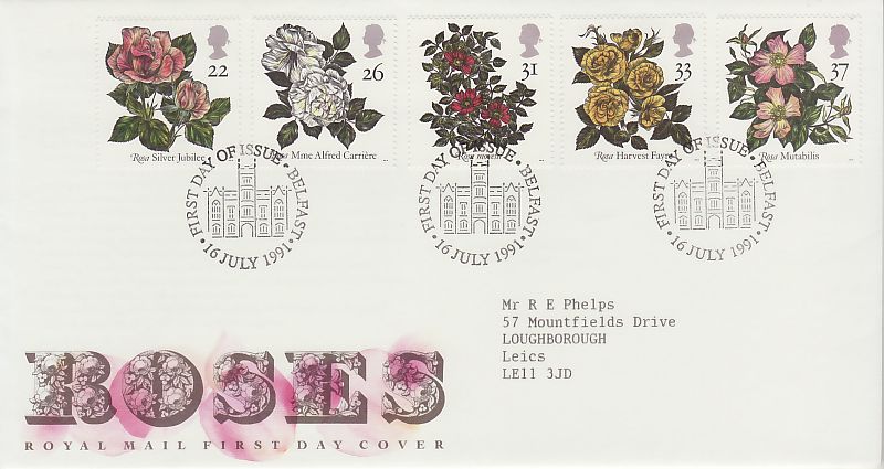 Roses First Day Cover