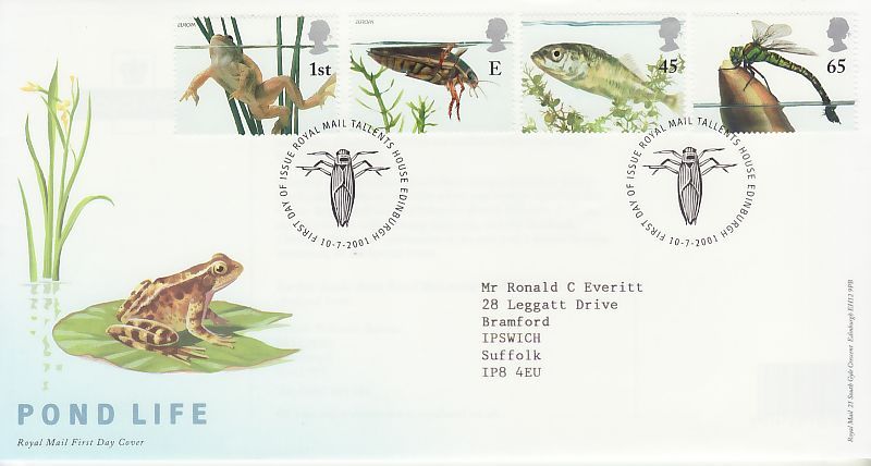 Pond Life First Day Cover