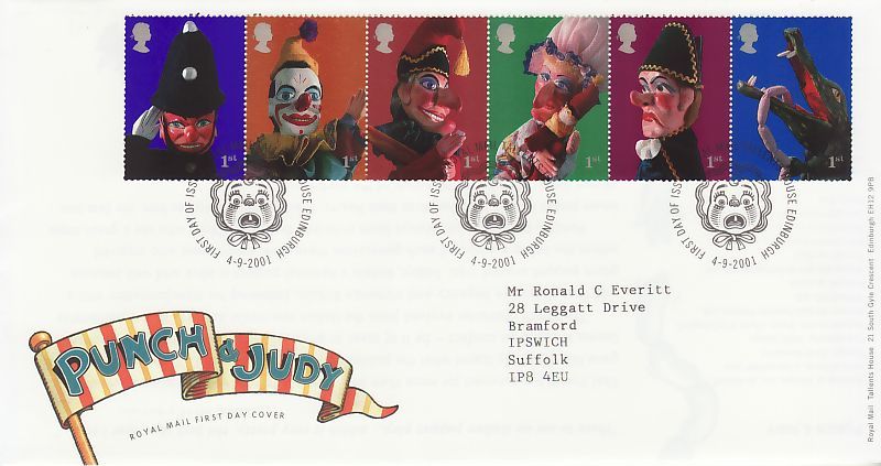 Punch & Judy First Day Cover