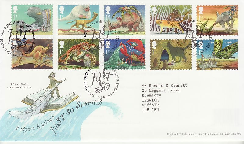 Kipling Just So First Day Cover