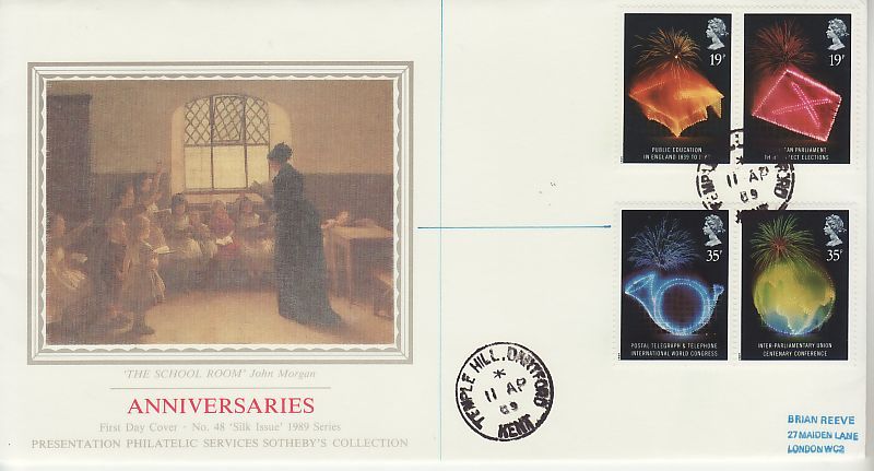 Anniversaries First Day Cover