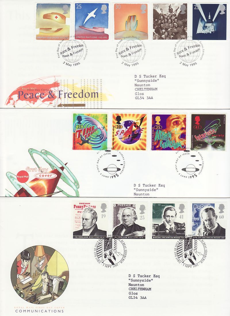 1995 First Day Covers