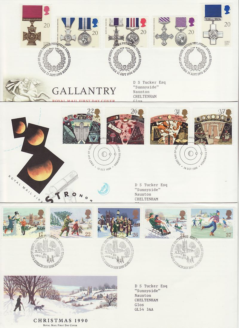1990 First Day Covers